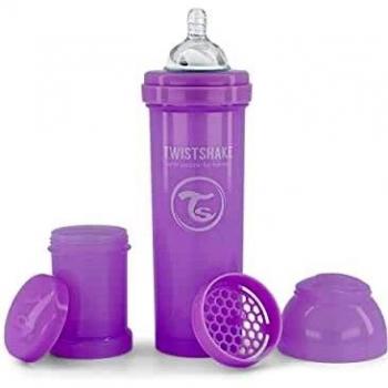 Twistshake Biberón Anticólico Pastel Lavanda 330ml