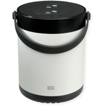 Bachmann Ciabatta Multipresa MOV:E 4x USB A/C, 220W, 1.50m/2.50m, Blanco/Negro