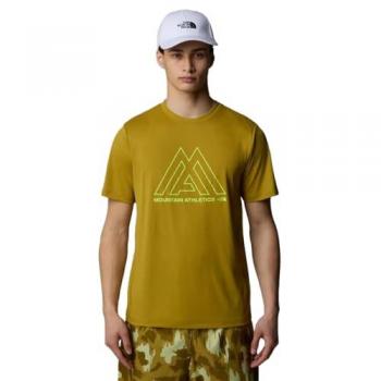 The North Face Camiseta Mountain Athletic 24/7 Manga Corta Hombre Verde S