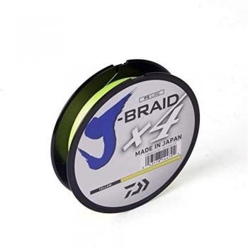 Daiwa Fishing Braid J Braid X4-0,21mm - 12,4Kg - Yellow Fluo - 135m - 12740021