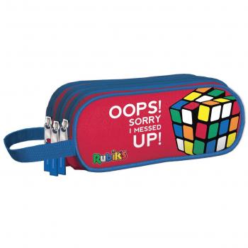 Dohe Rubik Color - Portatodo triple, color rojo