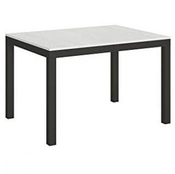 Mesa Extensible Everyday Evolution 90x120/224 cm Estructura Antracita y Fresno Blanco