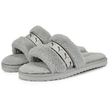 Pantuflas Puma Fluff Remix Metallic Bx gris claro mujer - 35.5