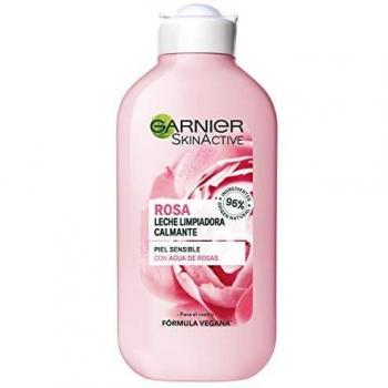 Garnier SkinActive Leche limpiadora calmante de agua de rosas 200ml