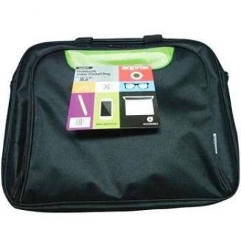 Approx APPNBCP15BGP - Maletín para portátil de hasta 15.6”, Color Negro y Verde Pistacho