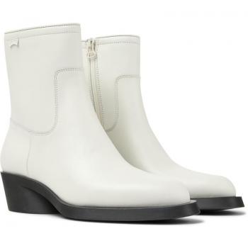 CAMPER Bonnie Ankle Boots for Women - White, Size 35, Smooth Leather