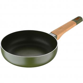Sartén San Ignacio Green Earth SG6760 de 20 cm x 5.6 cm, Aluminio 100% Reciclado, Inducción, Grosor de 24 mm