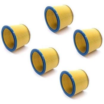 Filtro Plisado Redondo Vhbw 5x Compatible con Aspiradoras Aqua Vac Multisystem 500i, 3000, 4000 - Azul / Amarillo