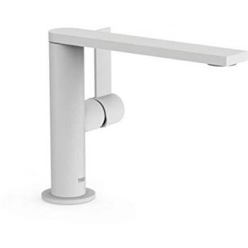 Grifo Monomando para Lavabo con Maneta Lateral Color Blanco Mate TRES 21120501BM