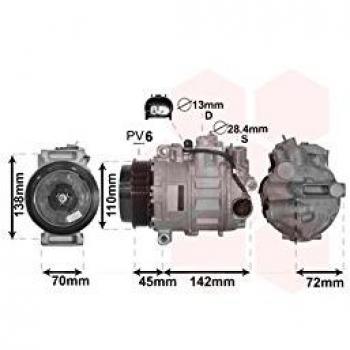 Compresor de aire acondicionado VAN WEZEL 3000K586