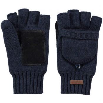 Barts Haakon Men's Fingerless Wool Gloves - Blue - Size L/XL