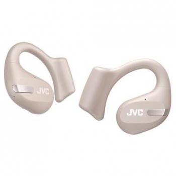 Auriculares Inalámbricos Deportivos JVC HA-NP50T Beige - Diseño Abierto, Reducción Activa de Ruido, IPX4, 38 Horas de Autonomía