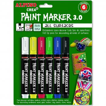 Alpino AR000166 - Blister con 6 rotuladores