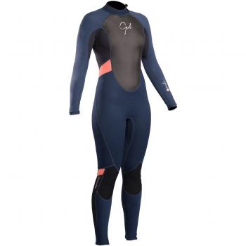 Gul 2018 Response Ladies 3/2mm Flatlock Back Zip Wetsuit Navy/Black RE1319-B4 Ladies UK Sizes - 12/14