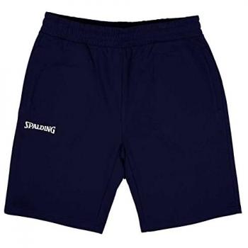 Pantalón corto Spalding Flow - Pantalón corto deportivo, tejido ligero y transpirable, diseño moderno, cintura elástica con cordón ajustable, bolsillos laterales, ideal para entrenamiento y uso casual