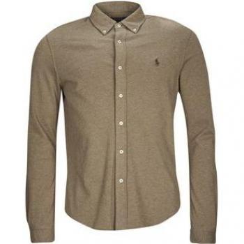 Polo Ralph Lauren Featherweight Button-Down Casual Shirt - Beige, Size L