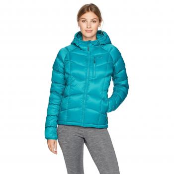 Outdoor Research Sonata Ultra Hooded Women 's Down Jacket, Atlantis/Sea