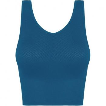 Top de yoga Kitanda Navy para mujer