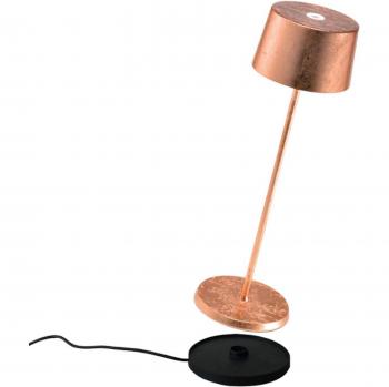 Lámpara de Mesa LED Olivia Pro 2,2W 150lm 3000K IP65 Recargable en Cobre Foil