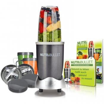 NutriBullet NBR-1240M - Aparato para preparar Smoothies, color gris - [importado, instrucciones no en español]