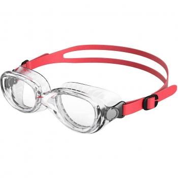 Speedo Futura Classic Junior Gafas de natación, Unisex niños, Rojo lava/Transparente, One Size