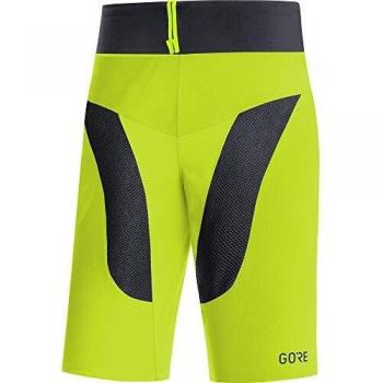 GORE WEAR C5 Pantalón corto de ciclismo para hombre, S, Verde/Negro