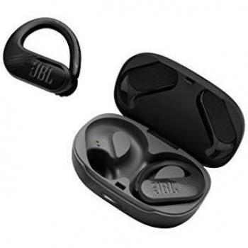 JBL Endurance PEAK II Auriculares In Ear con Bluetooth para Entrenar, resistentes al agua IPX7, con micrófono y manos libres, batería de hasta 30h con el estuche de carga, color negro