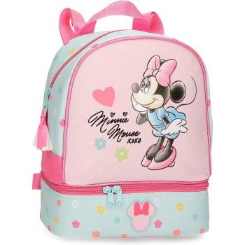 Mochila Minnie Mouse Imagine con compartimento para la merienda y diseño rosa Disney.