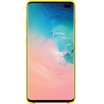 Samsung Silicone Cover, funda oficial para Samsung Galaxy 10+, color Amarillo