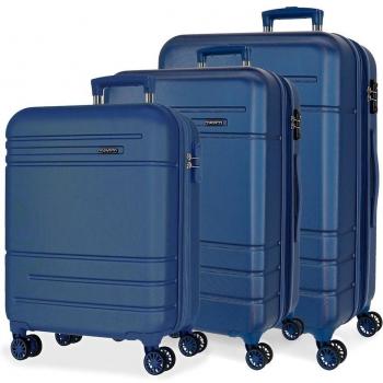 Movom Juego de Maletas Galaxy Rígidas 55-68-78cm Azul Marino