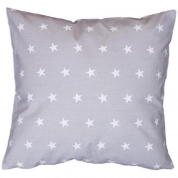 Decoración Cojín Almohada Almohada de 80 cm x 80 cm Estrellas Gris