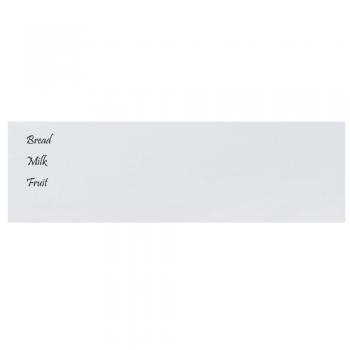 Pizarra blanca magnética de pared 100x30 cm de vidrio templado