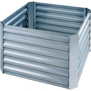 Arriate Elevado Artemisa 360 l de Acero Galvanizado 80x80x57 cm