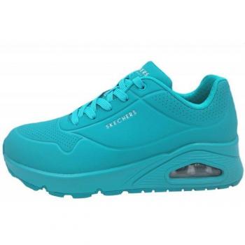 Zapatillas Skechers UNO Stand On AIR Turquesa para Mujer con Memory Foam, Talla 41