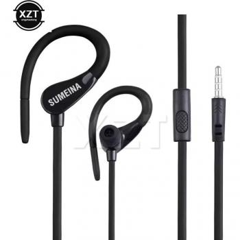 Auriculares SMN-11 estéreo 3.5mm con gancho para oído, sonido de graves, ideales para conducción y llamadas