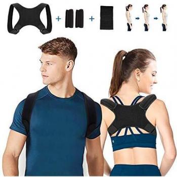 Corrector de Postura Hombro para Hombre y Mujer, Transpirable y Ajustable Corrector Espalda , Corrector Postura Espalda, Corrector de Espalda Recta, Aliviar Dolor y Mejorar Postura Hombro y Cuello