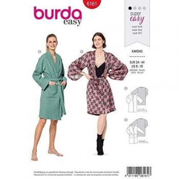 Burda 6161 Level 1 - Patrón de costura para confeccionar kimono