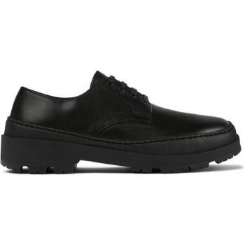 Camper K201436-001 Brutus Trek - Zapatos de cordones de mujer en piel negra