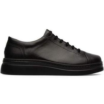 Camper Runner Up Women's Low-Top Sneakers - Black Smooth Leather, Size 41