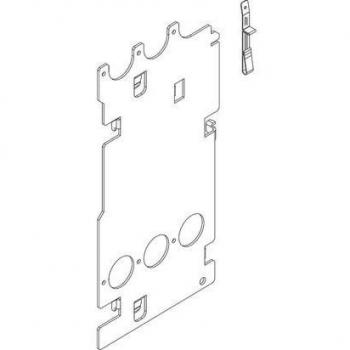 BTicino M630 MGT 9004S - Placa fija trasera para soportes verticales fijos, compatible con sistemas Bticino
