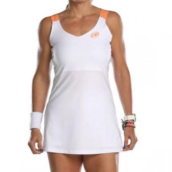 Vestido Bullpadel Adama Blanco, vestido de mujer, color blanco, diseñado para el deporte, tejido ligero y transpirable, estilo moderno y cómodo