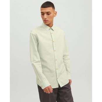 Camisa Jack&Jones Summer verde de lino para hombre