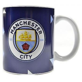 Taza desbotada del Manchester City FC Azul/blanco One Size