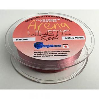 Línea de pesca monofilamento Estanfish Arena 1000 M Rojo, tipo: nylon monofilamento, color: rojo, longitud: 1000 metros, resistencia: 6.90 kg, diseño mimético