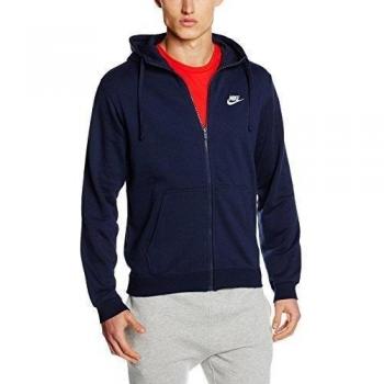 Nike M NSW Hoodie FZ FT Club - Sudadera para hombre, color azul, talla L
