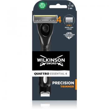 Wilkinson Sword Quattro Precision Trimmer Razor + Replacement Heads 1 pc
