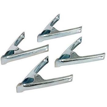 Pinzas de acero para estanterías 4 pzas 50 mm