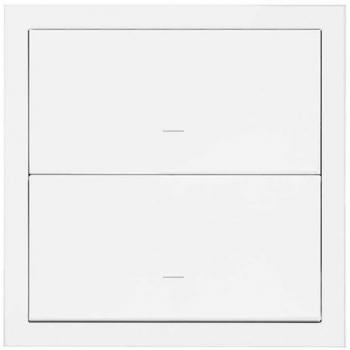 Simon 100 Kit Frontal 1 Elemento con 2 Teclas Blanco Mate