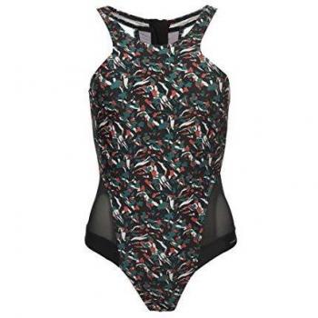 Superdry Mujer Bañador Bora Racer Estampado Negro 34