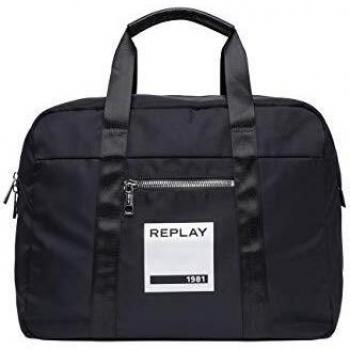 REPLAY - Fu3063.000.a0021b, Shoppers y bolsos de hombro Unisex adulto, Negro